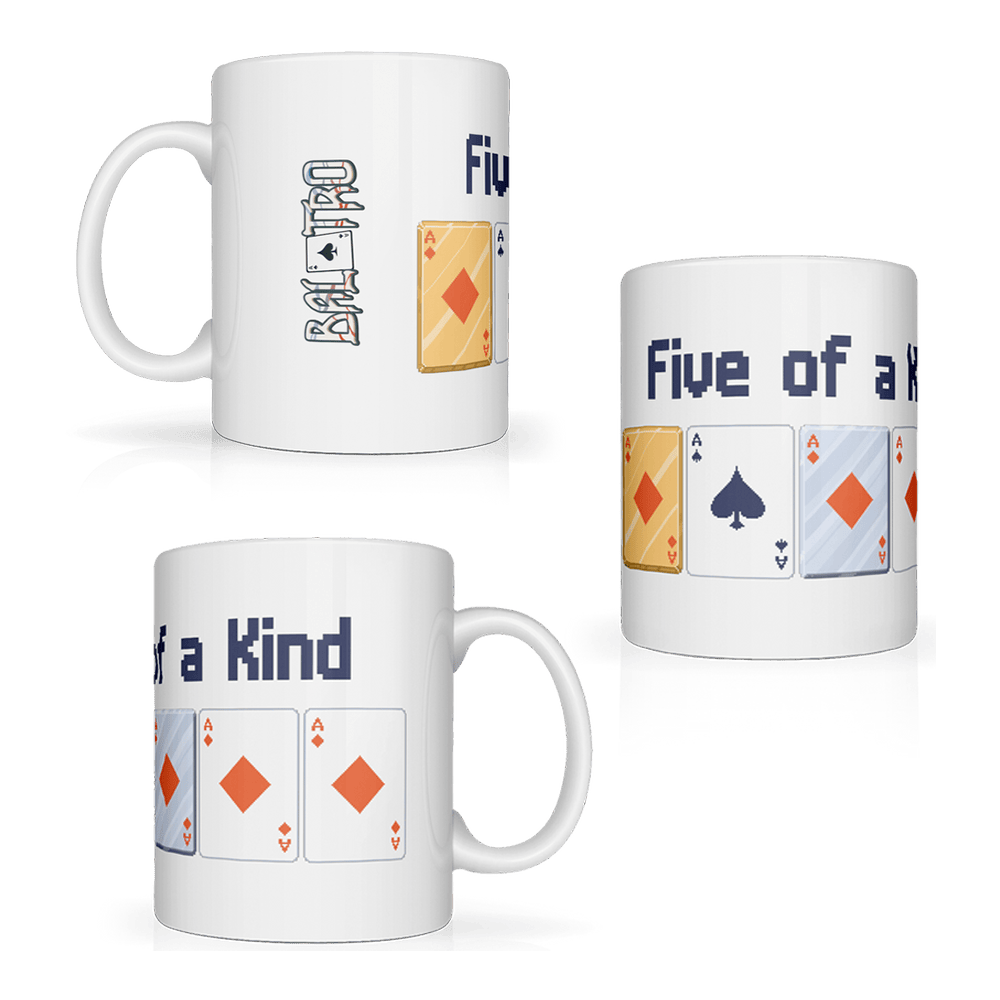 Balatro Merch Balatro - Five Of A Kind Mug Gifts For Game Fans