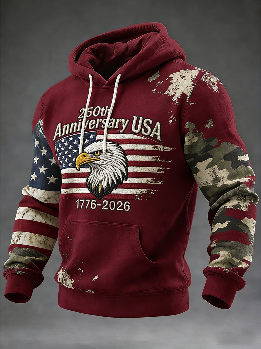 Bald Eagle 250 Year Anniversary United States Of America Hoodie American Patriot Apparel