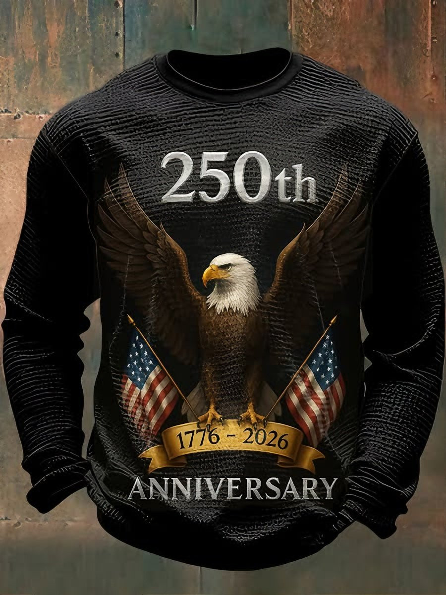 Bald Eagle 250 Years Of America Long Sleeve Shirt Fourth Of July Clothing Gifts For Father
