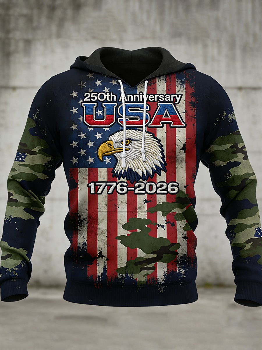 Bald Eagle 250th Anniversary Of The United States Hoodie America's 250 Birthday 1776 2026 Hoodie
