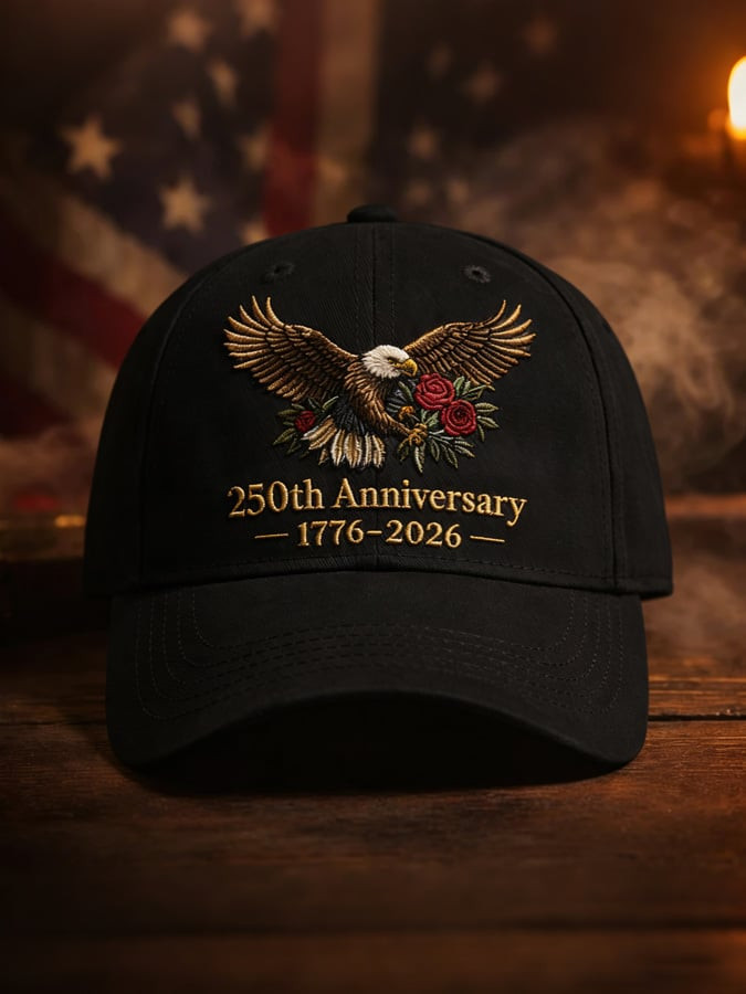 Bald Eagle America 250Th Anniversary 1776 2026 Hat Embroidered Patriotic Cap Gifts For Father