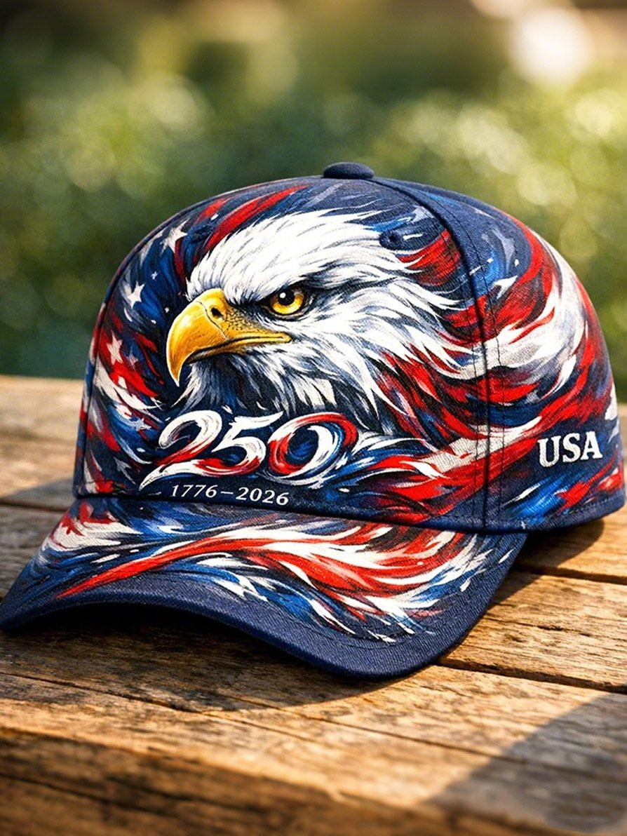 Bald Eagle America 250th Anniversary 1776 2026 Hat Patriotic Hat Gifts For Dad