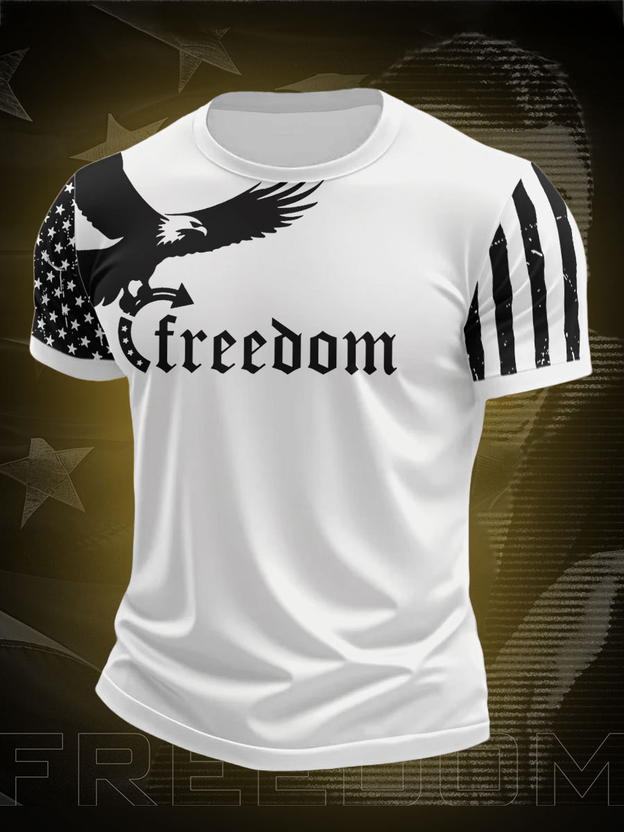 Bald Eagle Charlie Kirk TPUSA Freedom T-Shirt Faith Freedom Memorial Charlie Kirk Apparel