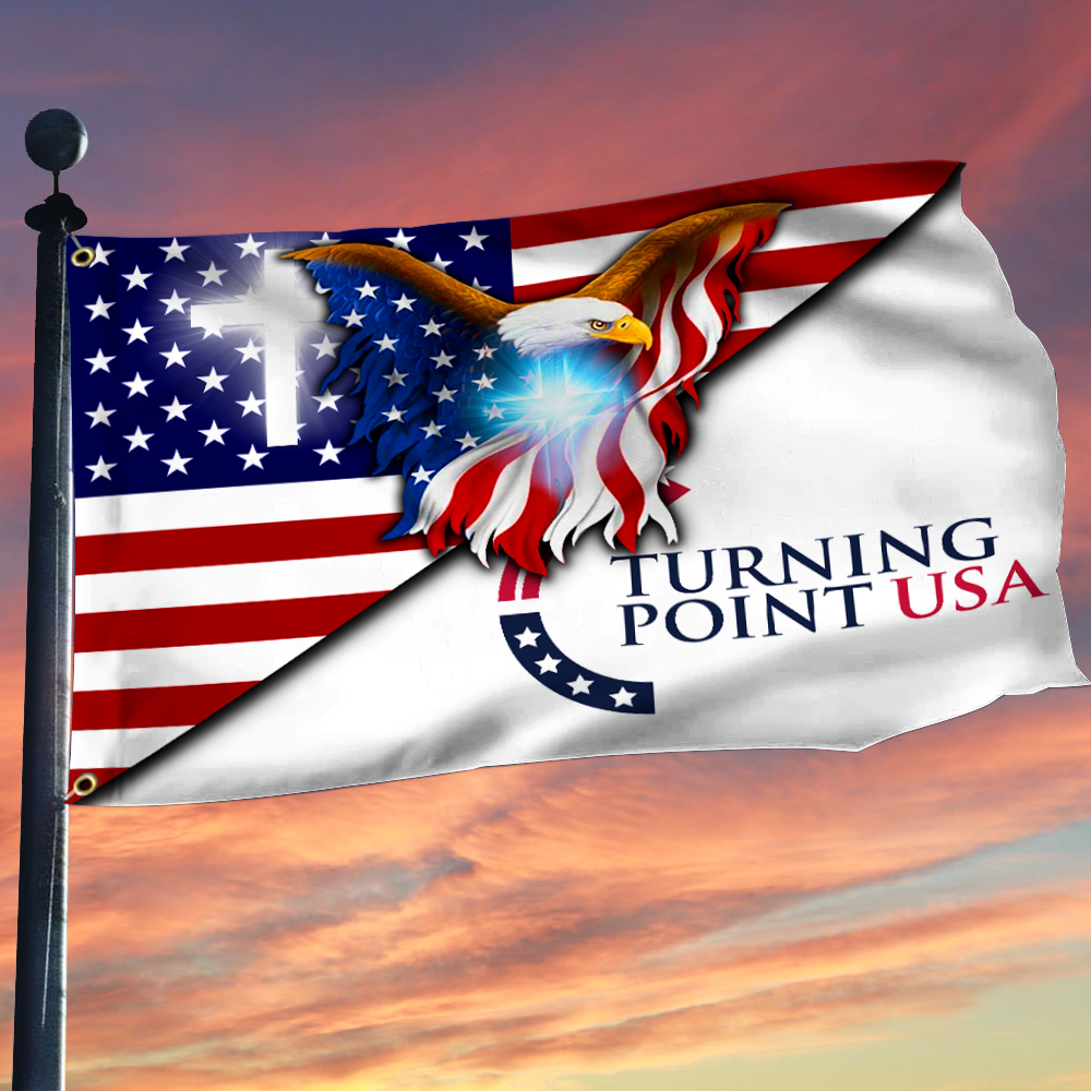 Bald Eagle Charlie Kirk Turning Point Flag RIP Charlie Kirk TPUSA Merch Best TPUSA Gifts