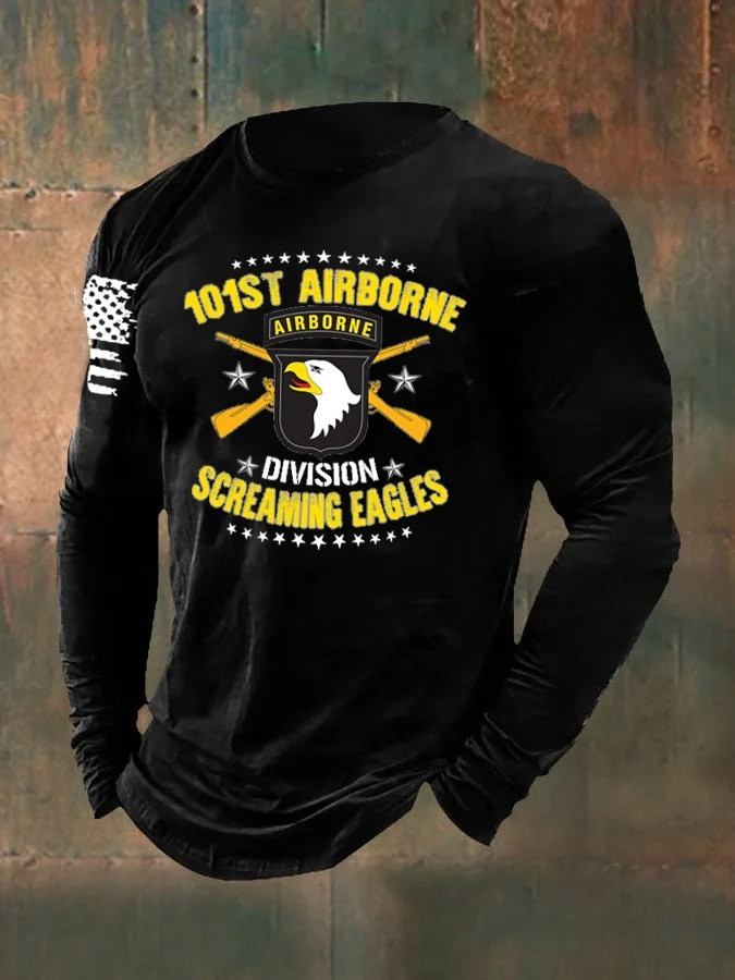 Bald Eagle U.S Air Force Merch Long Sleeve Shirt 101St Airborne Screaming Eagles Tribute Gifts