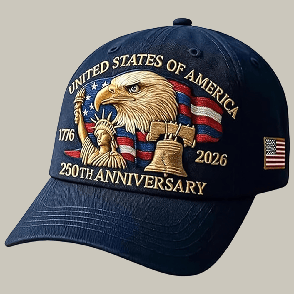 Bald Eagle United States Of America 250th Anniversary Hat 4th Of July Cap