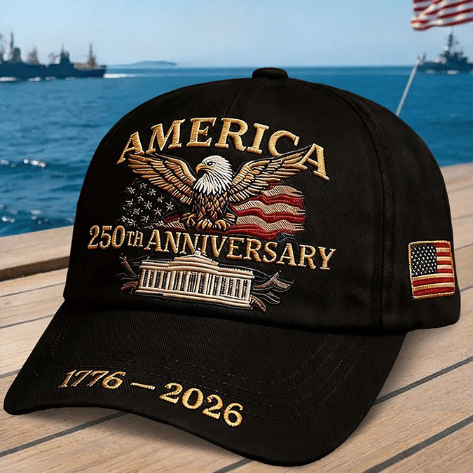 Bald Eagle US Flag America 250th Birthday Hat Independence Day Cap Gift For Patriots