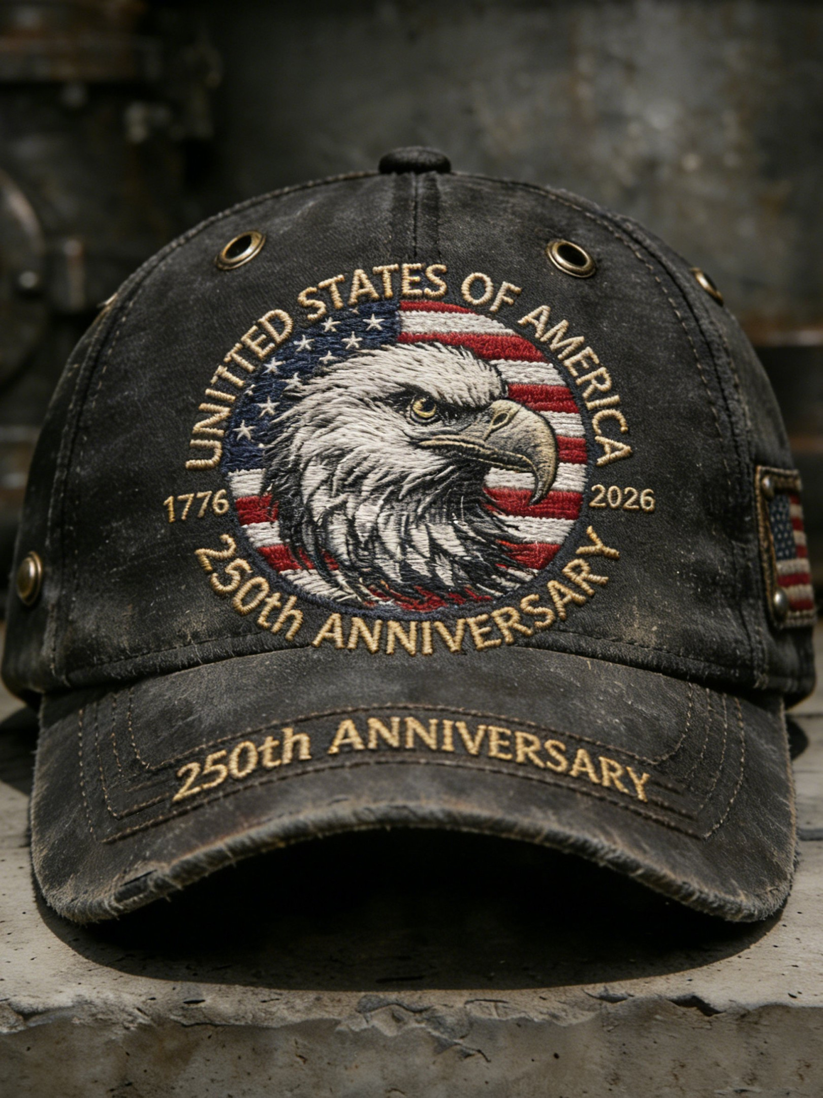 Bald Eagle USA 250Th Anniversary Hat USA Patriotic 1776 2026 Hat Gifts For Independence Day