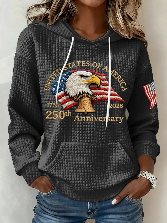 Bald Eagle USA 250Th Anniversary Hoodie 4Th Of July Apparel Women's 1776 2026 Merch