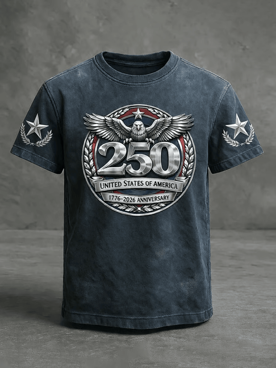 Bald Eagle USA 250Th Anniversary T-Shirt Cool Patriotic Shirts Patriotic Gifts For Him