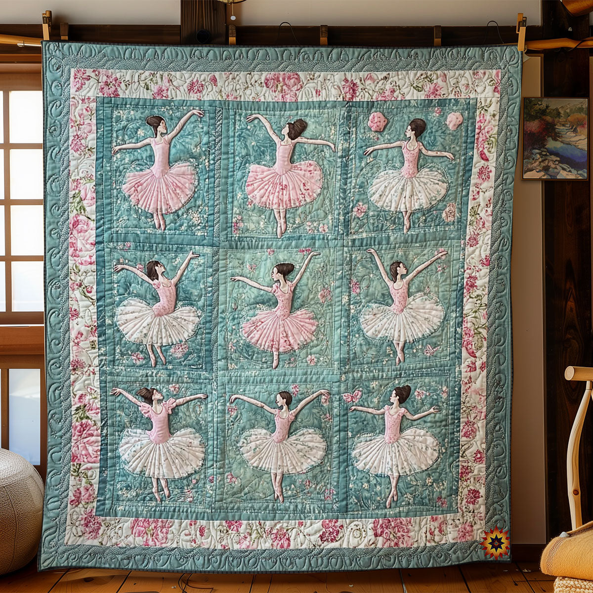 Ballet Dancer Quilt Blanket Winter Blanket Best Christmas Presents For Grandmothers