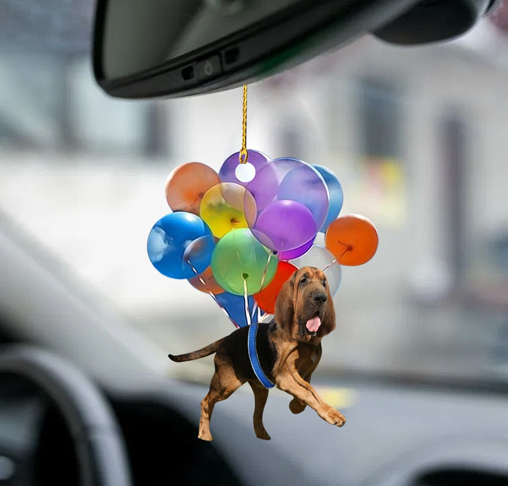 Balloon Dog Ornament Bloodhound Fly With Bubbles Dog Hanging Ornament Dog Ornament Lasfour