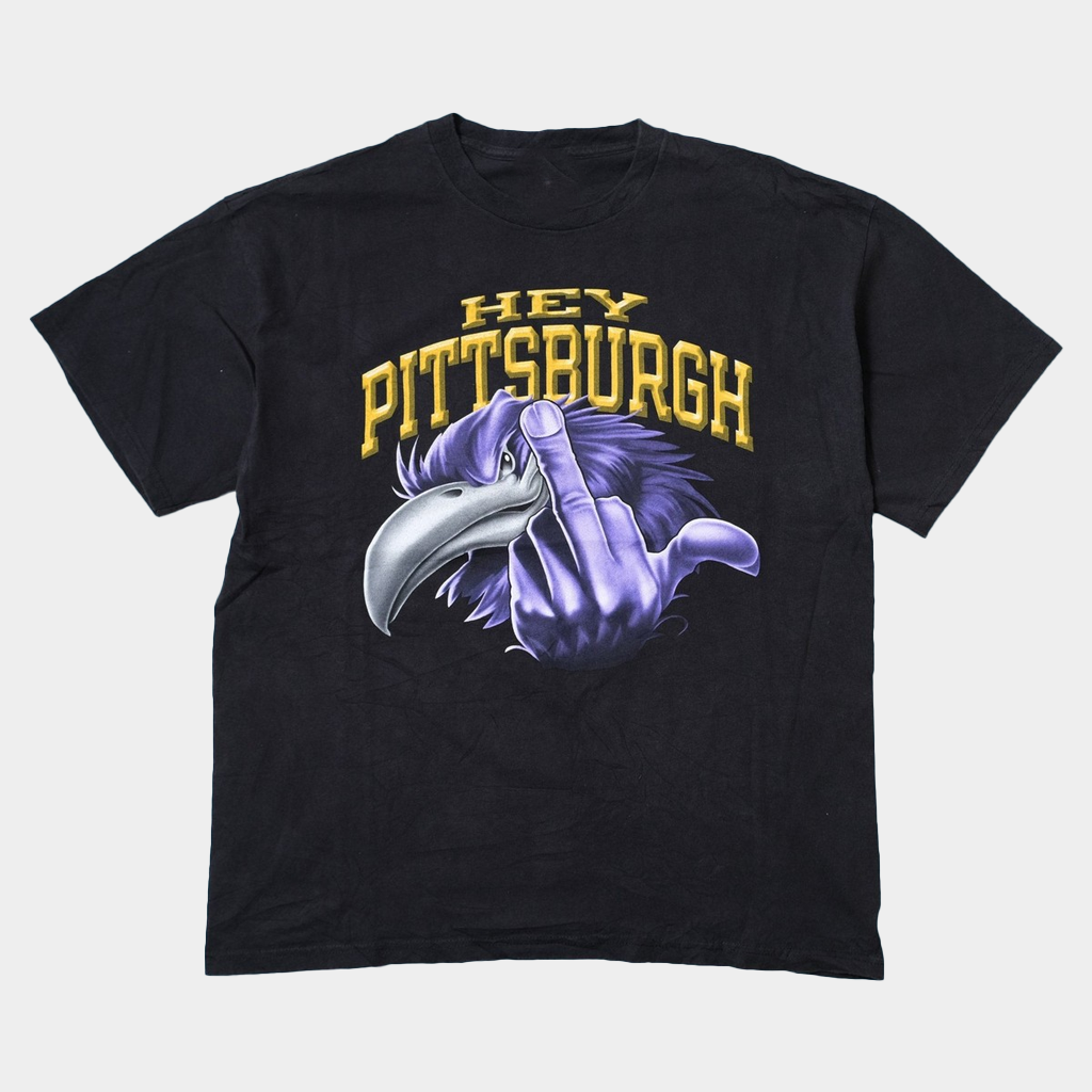 Baltimore Football Hey Pittsburgh Middle Finger Mascot T-Shirt Gifts For Football Fan
