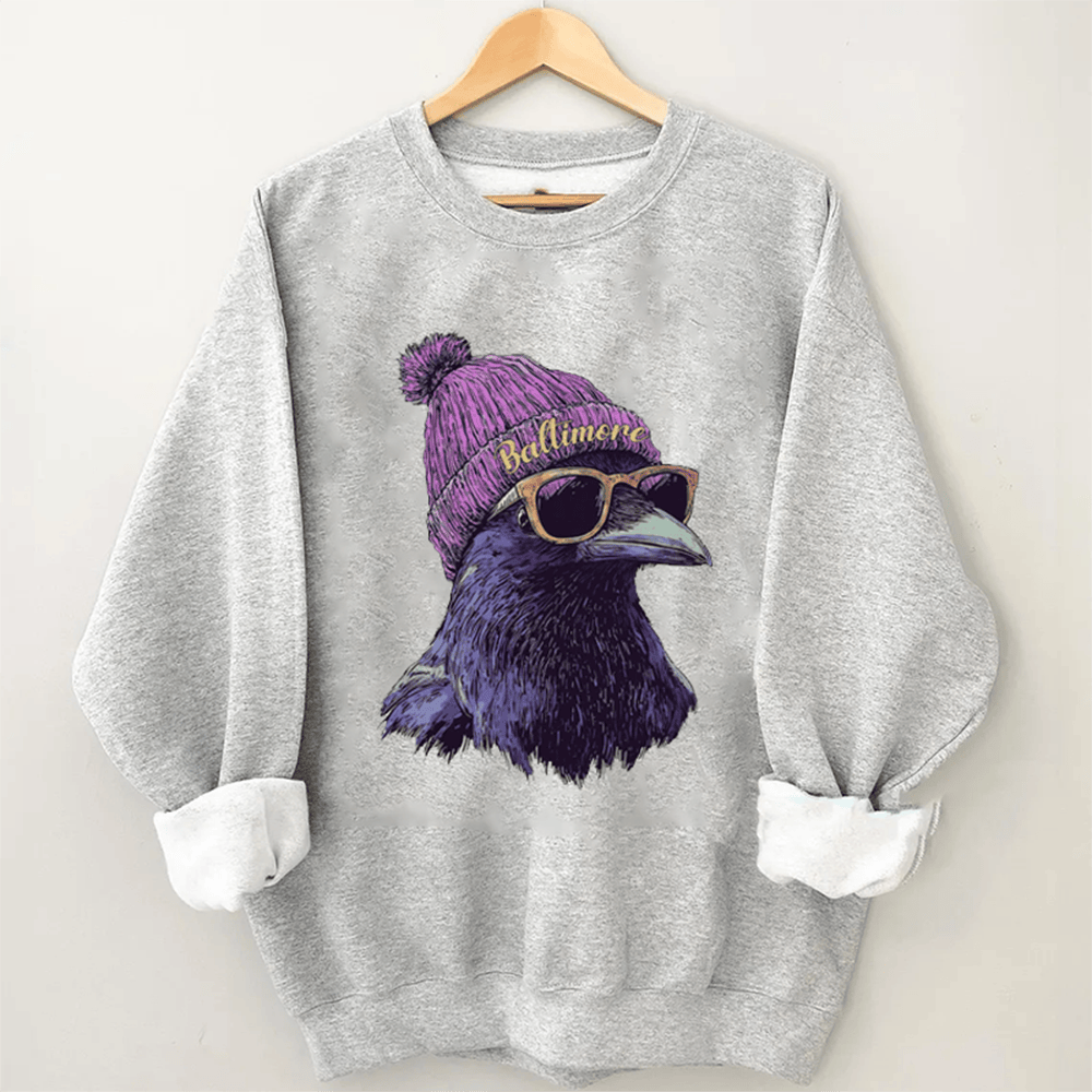 Baltimore Football Mascot Sweatshirt Game Day Clothes Gifts For Football Player