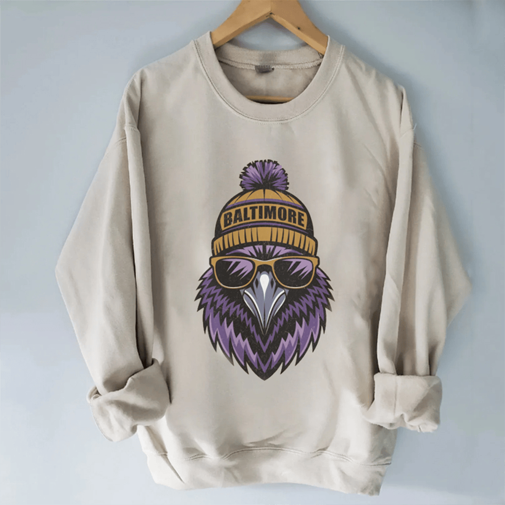 Baltimore Football Mascot Sweatshirt Game Day Clothes Unique Gift For Him