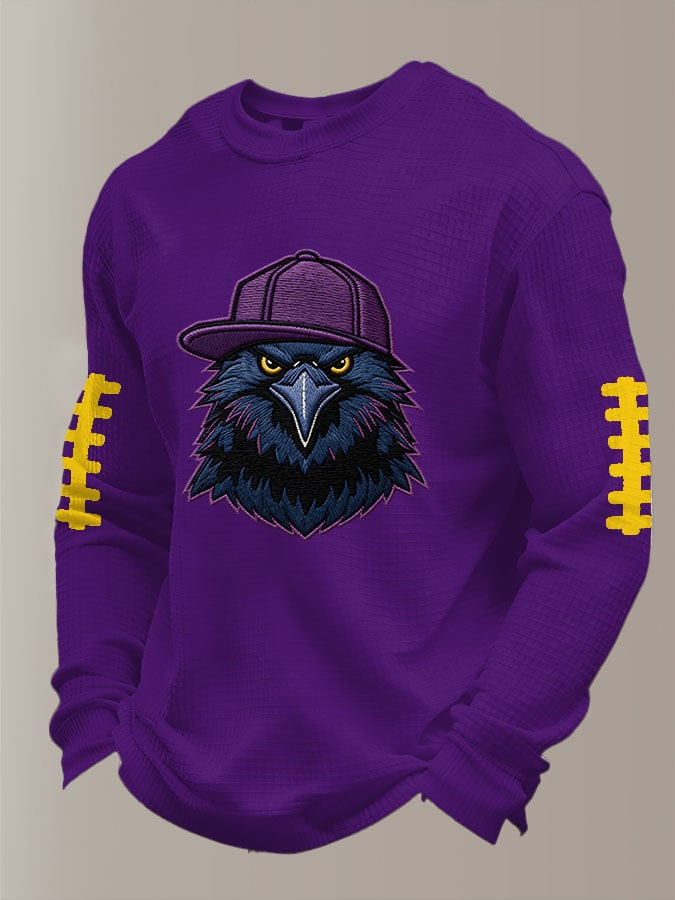 Baltimore Football Waffle Long Sleeve T-Shirt Game Day Ravens Merch Baltimore Pride Apparel Baltimore Football Waffle Long Sleeve T-Shirt Game Day Ravens Merch Baltimore Pride Apparel