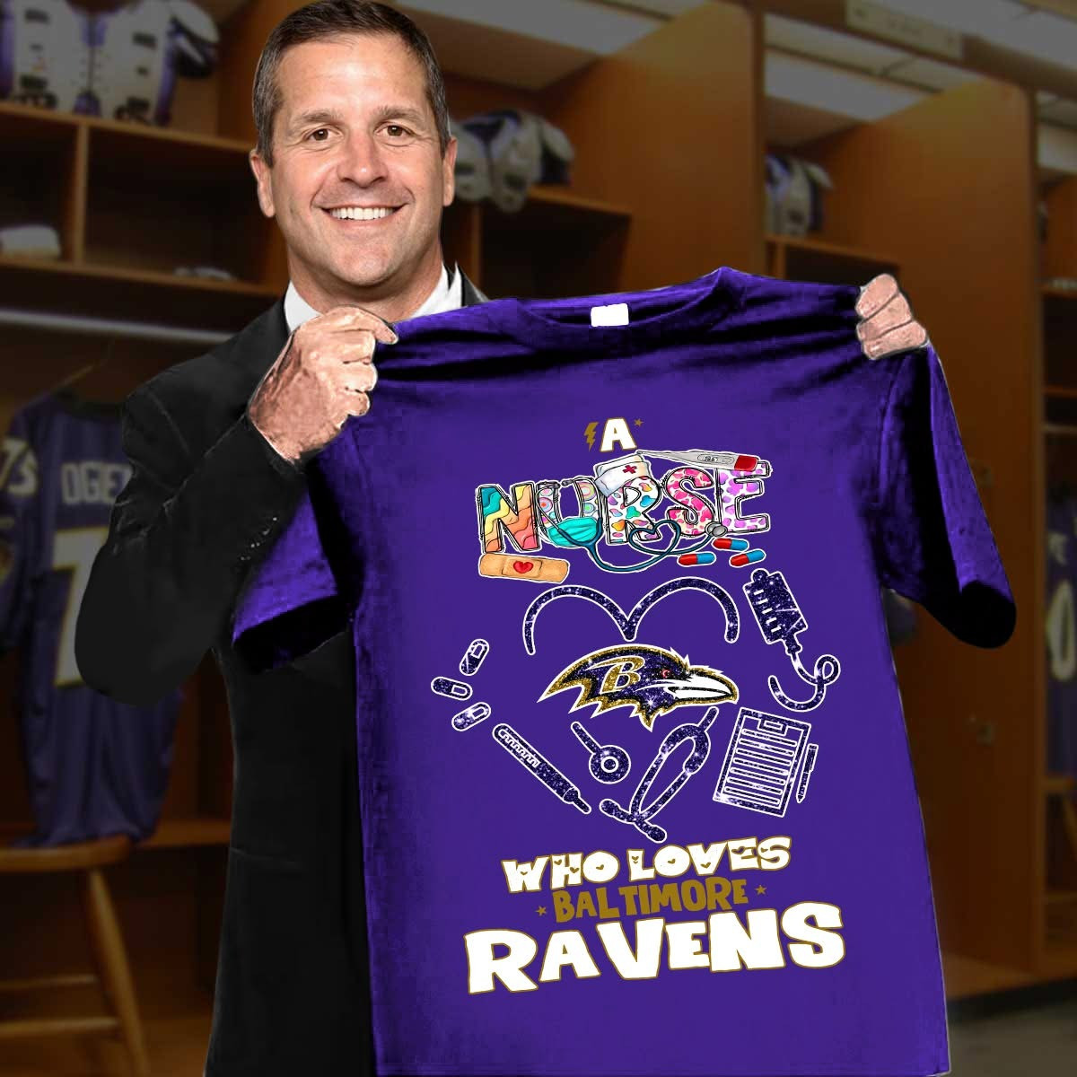 Baltimore Nurse Appreciation Day T-Shirt Unique Gifts For Baseball Fans