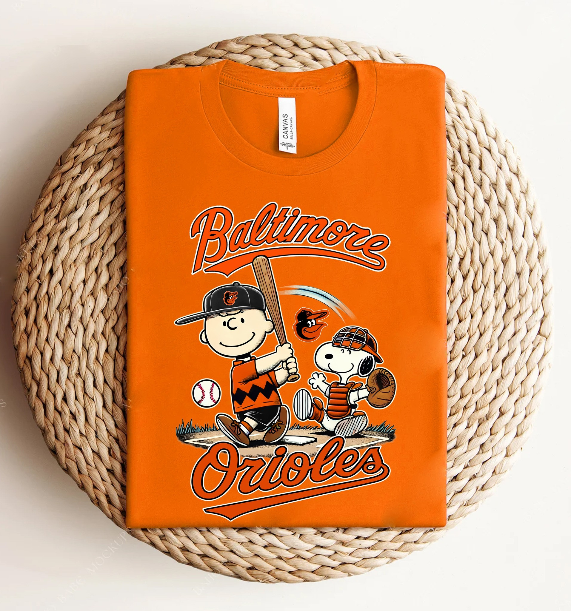 Baltimore Orioles Charlie Brown Snoopy Peanuts T-Shirt Cute Gifts For Baseball Lovers Fans