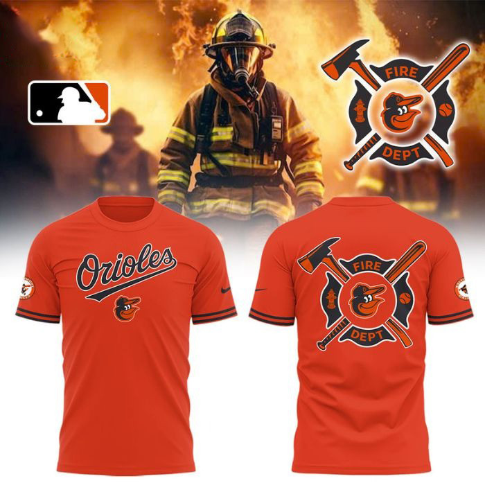 Baltimore Orioles Firefighter Appreciation T-Shirt Gift For Basketball Lover