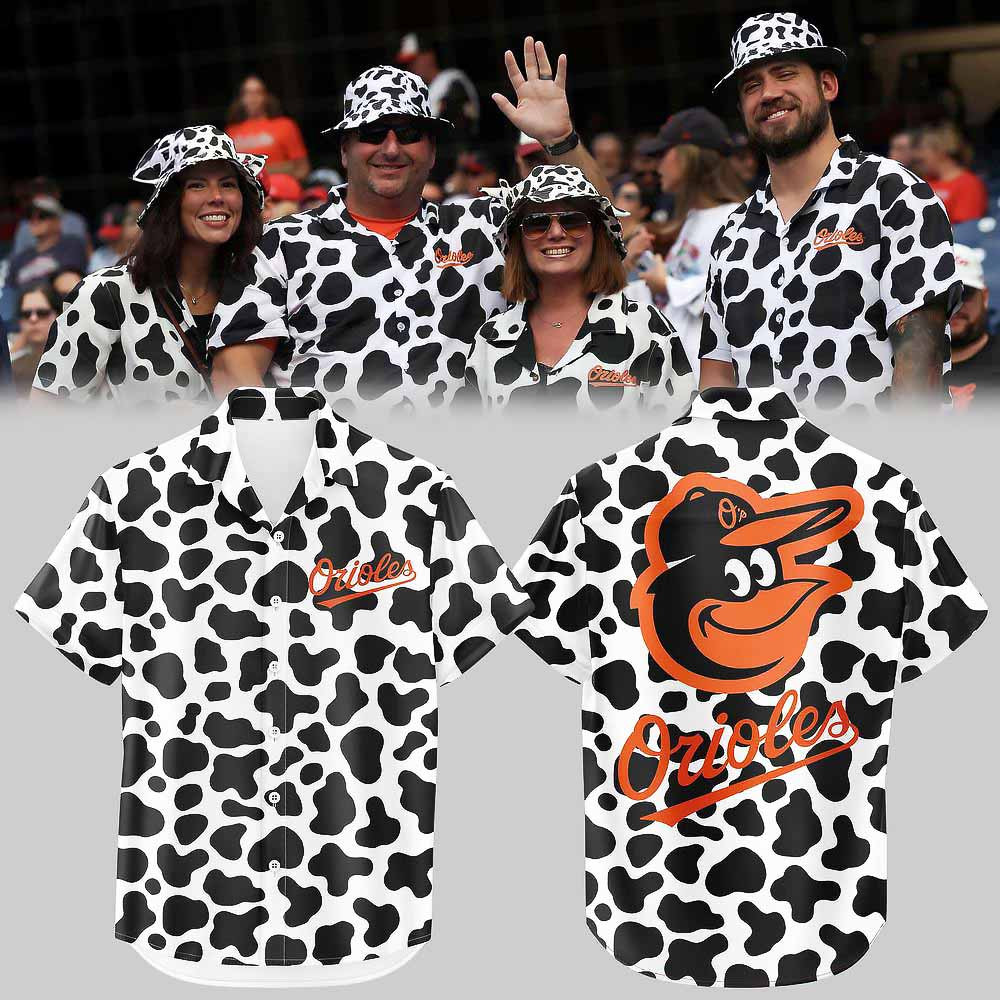 Baltimore Orioles Happy Cow Appreciation Day Limited Edition Hawaiian Shirt Him Gifts