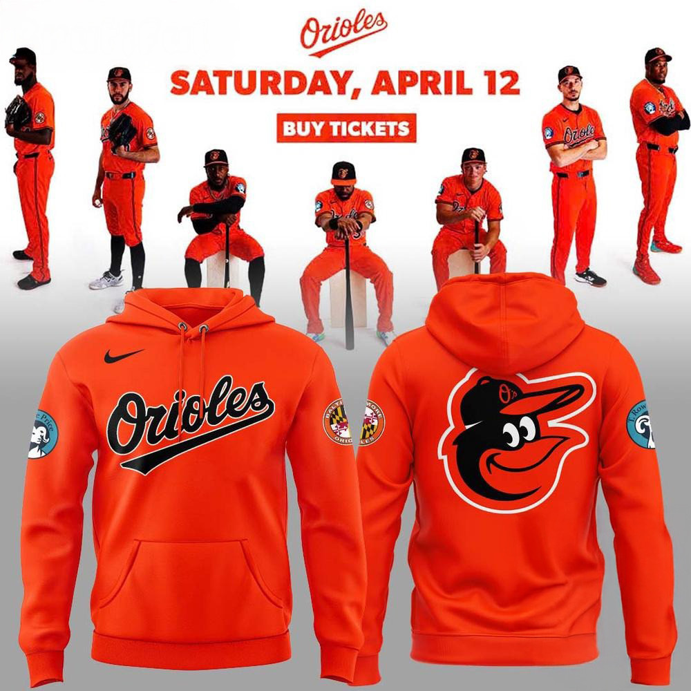 Baltimore Orioles Orange On Orange 2025 Hoodie Best Gifts For Baseball Lovers