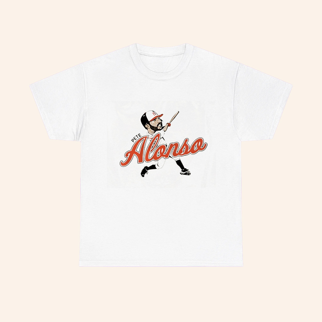Baltimore Orioles Pete Alonso Slugger Swing Caricature T Shirt Baltimore Orioles Pete Alonso Slugger Swing Caricature T Shirt