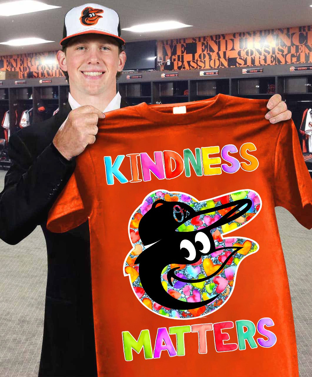 Baltimore Orioles Pride Kindness Matters T-Shirt Best Gifts For Baltimore Orioles Fans