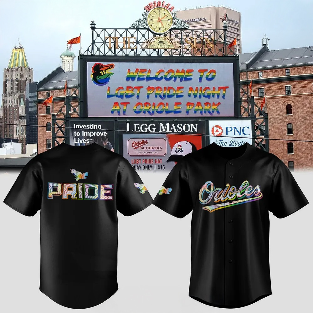 Baltimore Orioles Pride Night 2025 Black Jersey Cool Gifts For Baseball Lovers
