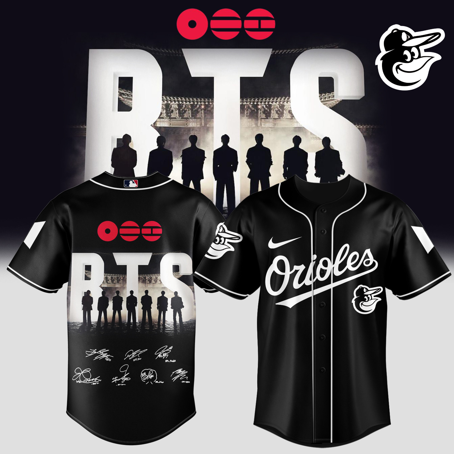 Baltimore Orioles x BTS World Tour 2026 Jersey 2026 MLB Playoffs Merch Gifts For BTS Fans
