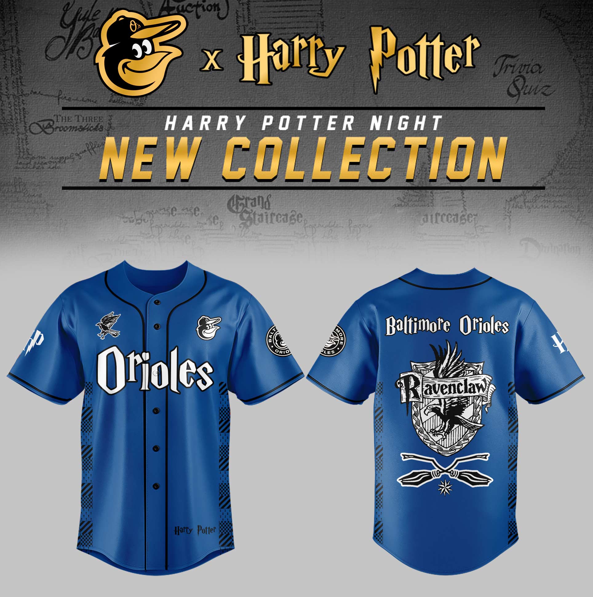 Baltimore Orioles x Harry Potter Night Ravenclaw House Jersey Gifts For Baseball Fans