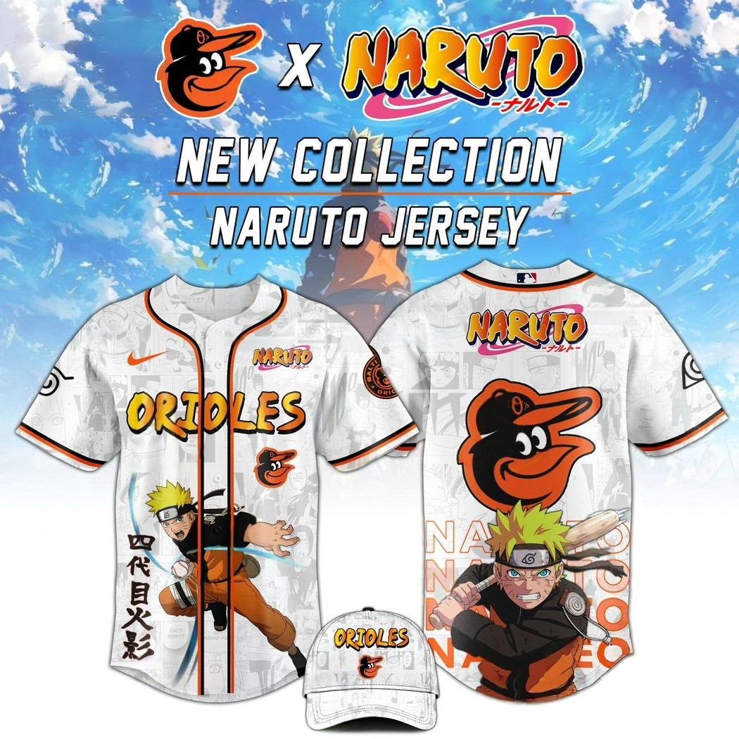 Baltimore Orioles x Naruto 2025 Baseball Jersey Best Gifts For Baseball Fans