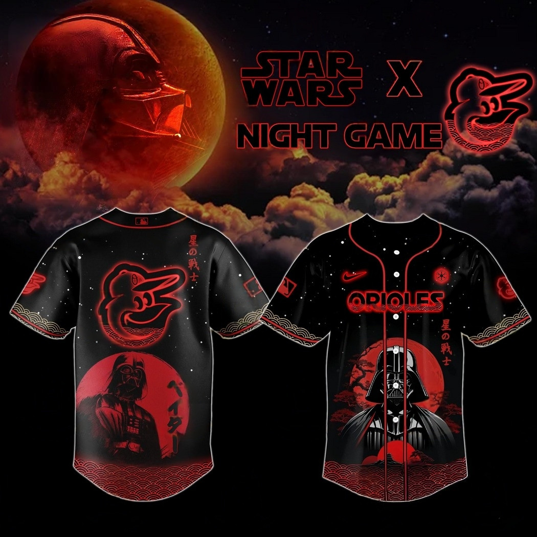 Baltimore Orioles x Star Wars Night Game Baseball Jersey Unique Gifts For Baseball Fans