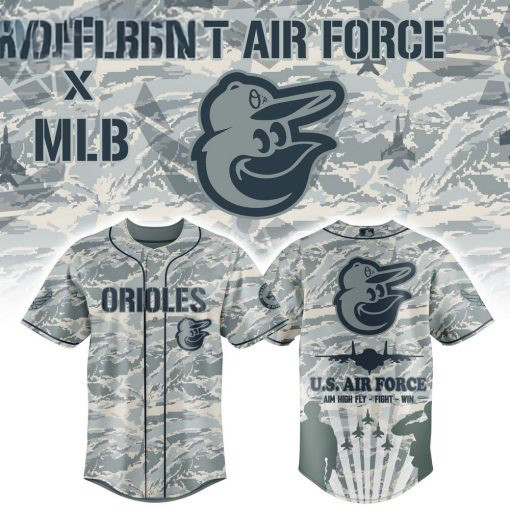 Baltimore Orioles x Veteran U.S Air Force 2025 Baseball Jersey Gifts For Baseball Fans