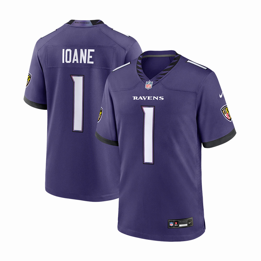 Baltimore Ravens Olaivavega Ioane NFL Draft 2026 Jersey Football Merch 2026 NFL Draft Gear