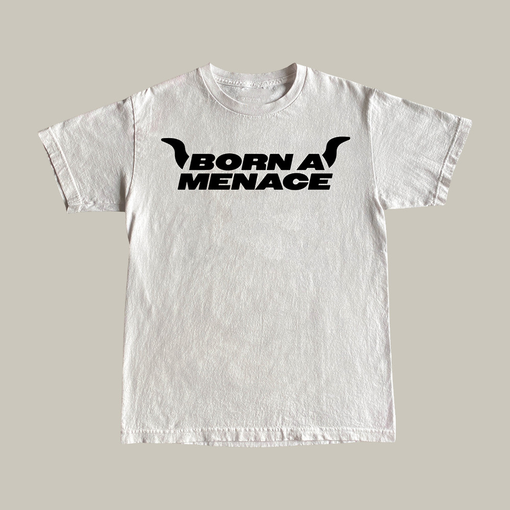 BAM Biker T-Shirt Born A Menace Kanel Joseph Shirt Present For Girlfriend