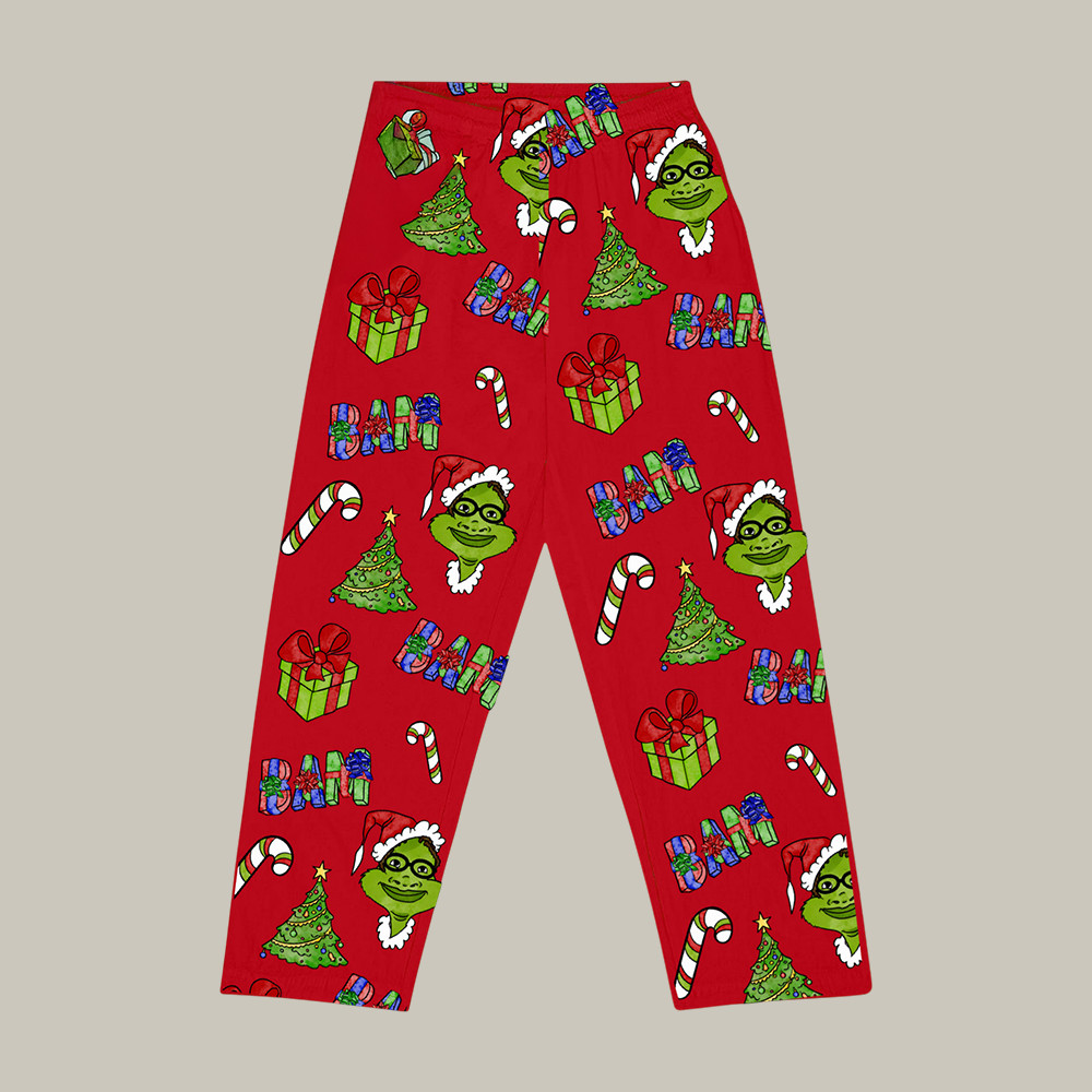 BAM x Eugene Christmas Pajamas Kanel Joseph Clothing Line Xmas Gift For Fans