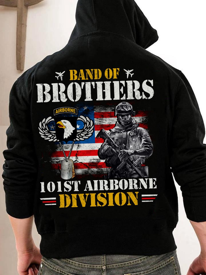 Band Of Brothers 101St Airborne Division Veteran Hoodie Airborne Veteran Gifts For Dad