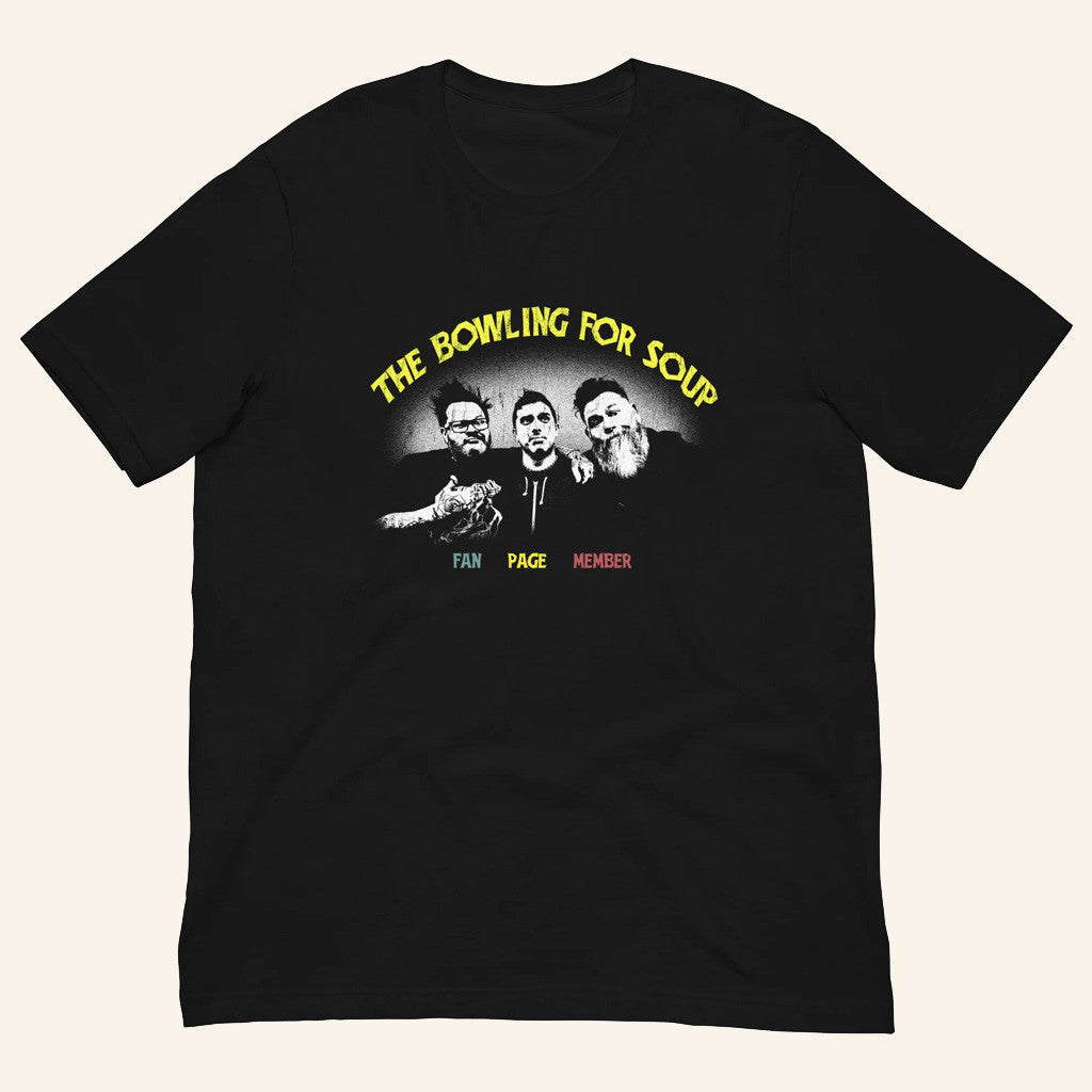 Bandwear Merch Bowling For Soup Three Stooges 2025 Fan Page T-Shirt Gifts For Besties