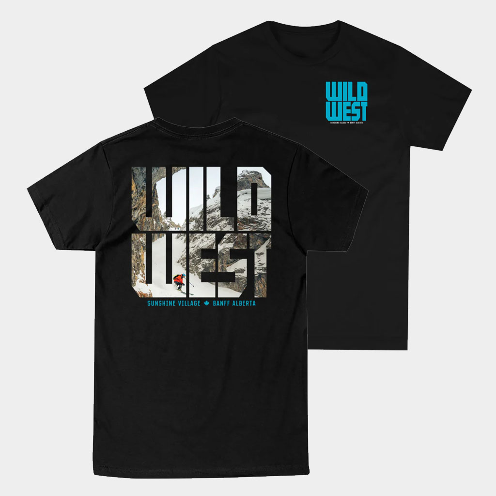 Banff Sunshine Merch Freeride Series Wild West Window T-Shirt Birthday Gift Ideas For Son