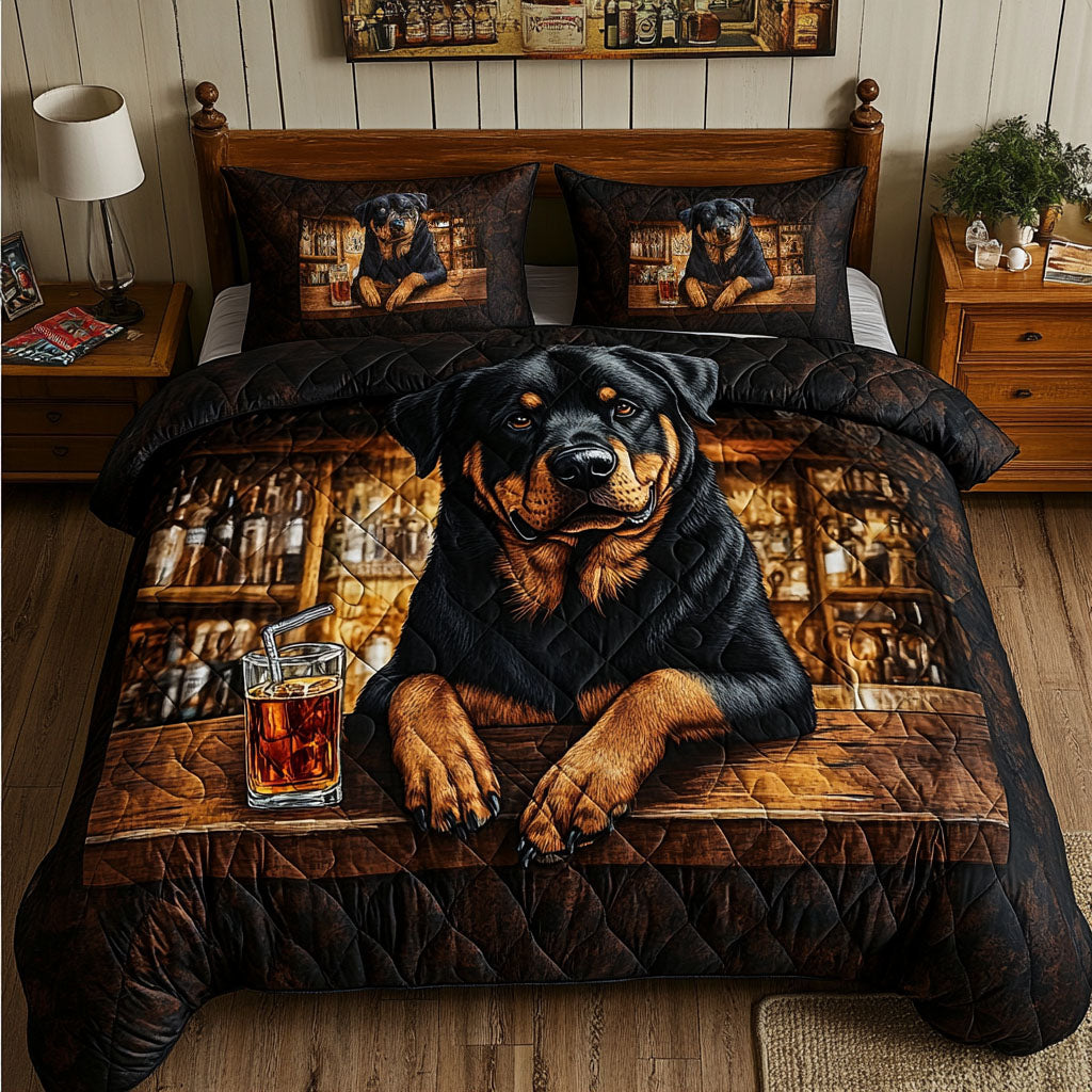 Bar Buddy Quilted Bedding Set Heartwarming Bedding Gift for Loved Ones