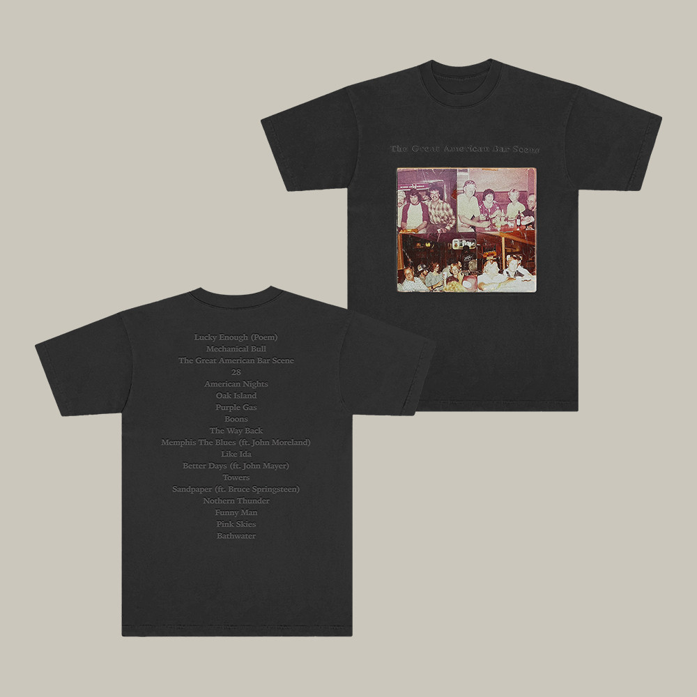 Bar Scene Black Album Zach Bryan T-Shirt Music Concert Tee Zach Bryan Fan Gift