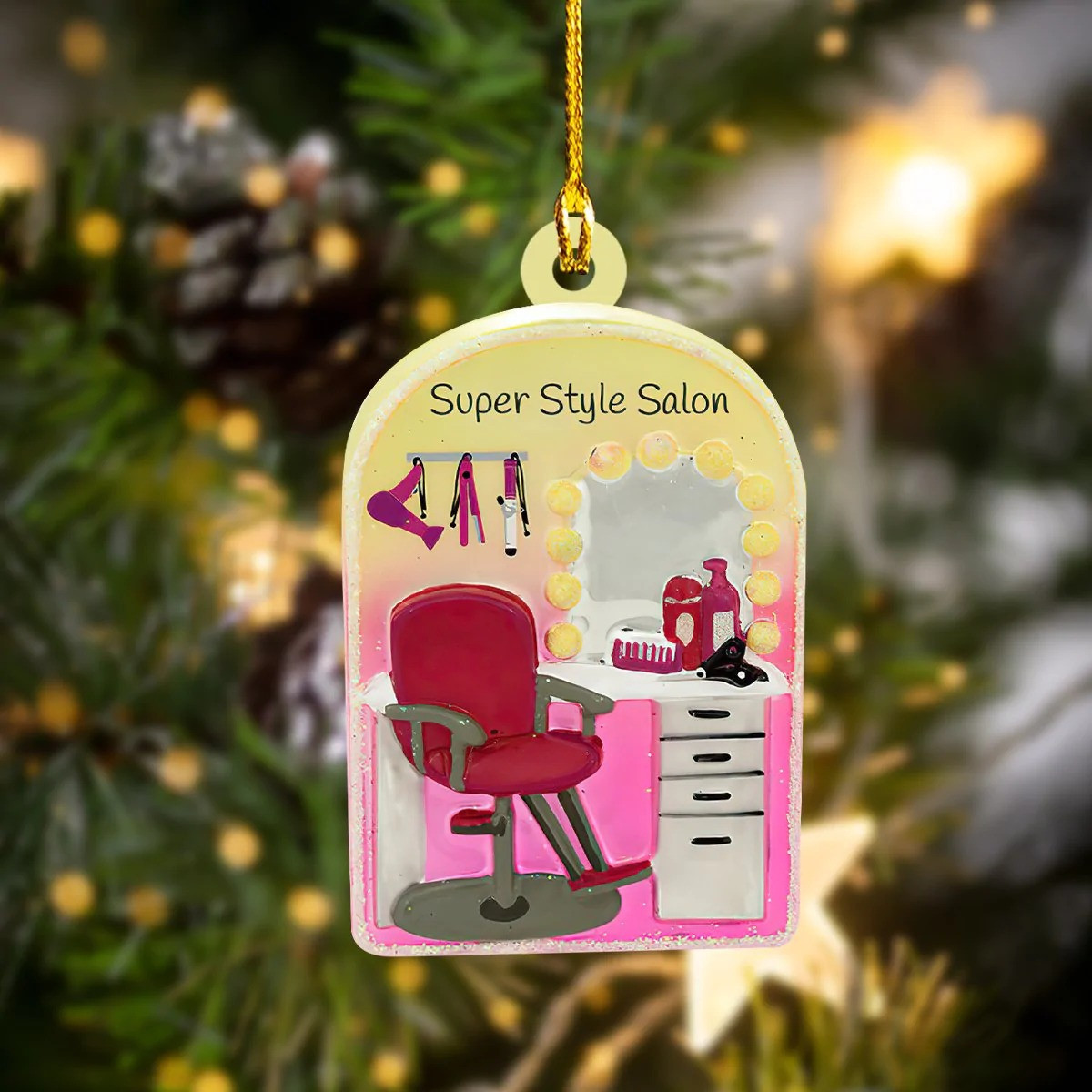 Barber Ornament 2024 Barber Christmas Ornaments Super Style Salon