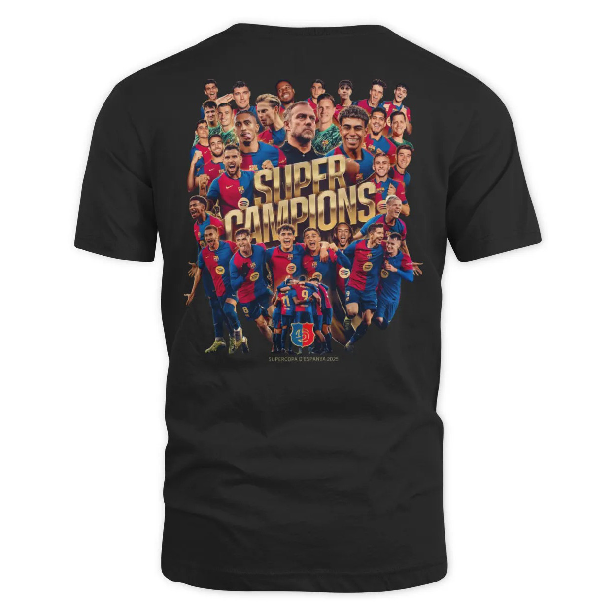 Barcelona Supercopa D'espanya 2025 T-Shirt Gifts For Football Fan