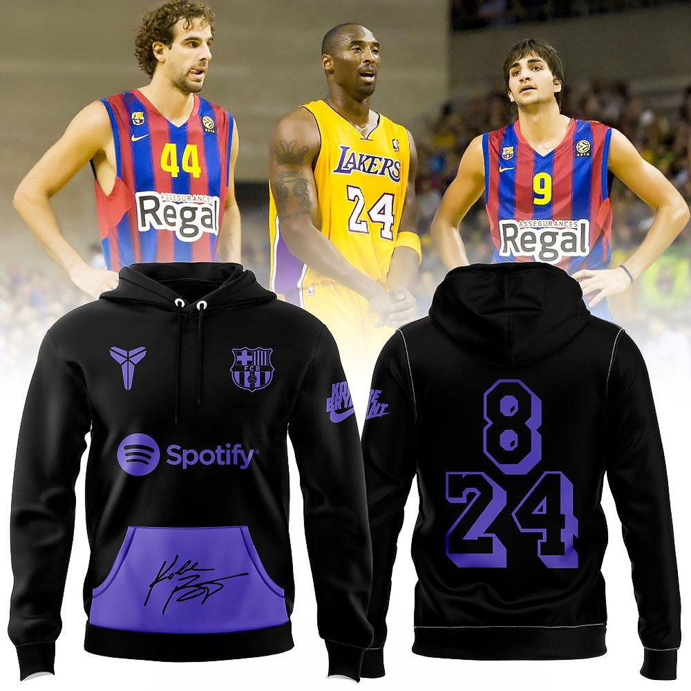 Barcelona x Kobe Bryant Special Edition Hoodie Gifts For Basketball Fan