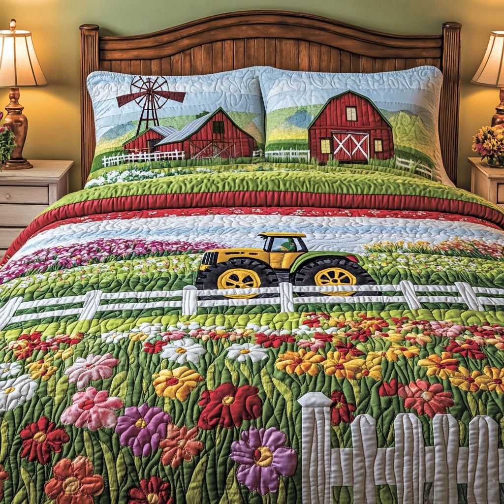 Barn And Bloom Quilted Bedding Set Trendy Bedding Set for Bedroom Makeover