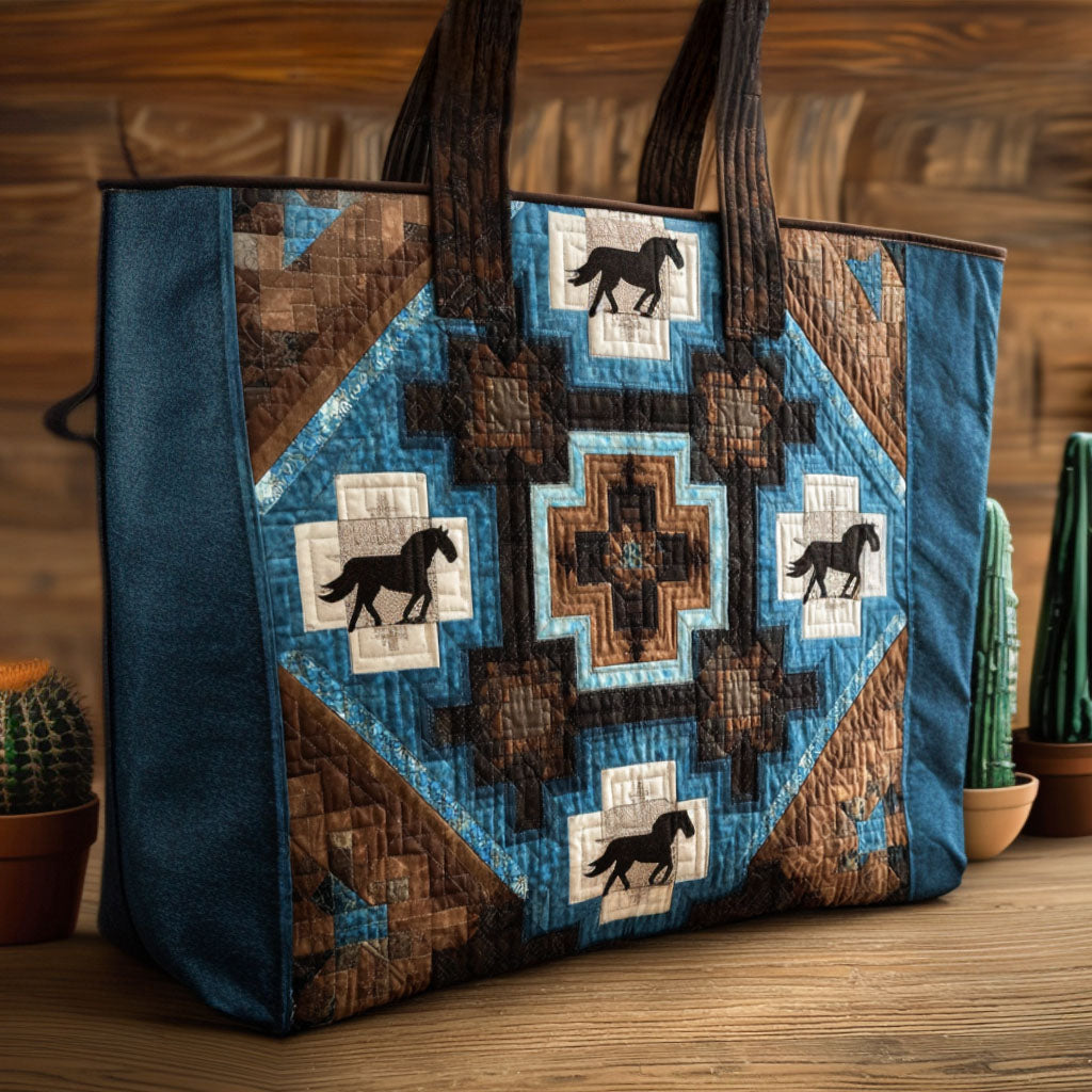 Barnwood Bliss Quilted Tote Bag Memorial Gifts For Horse Lovers