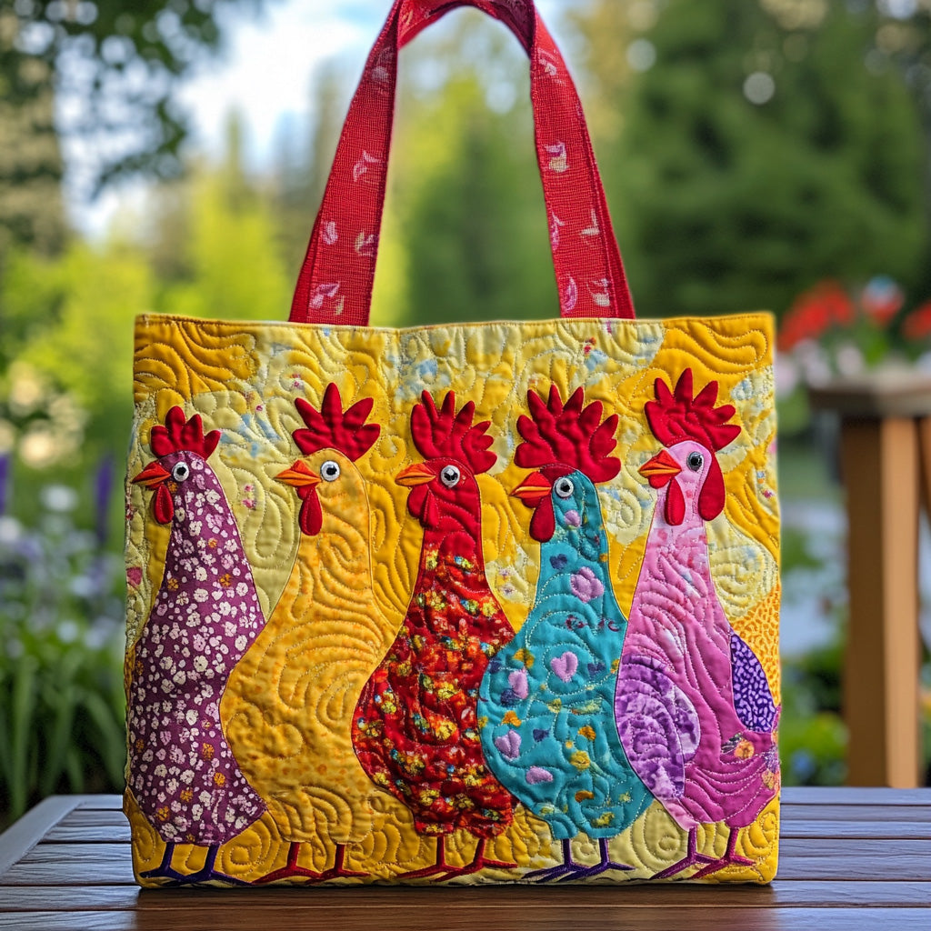 Barnyard Chic Quilted Tote Bag Farmer Xmas Gifts