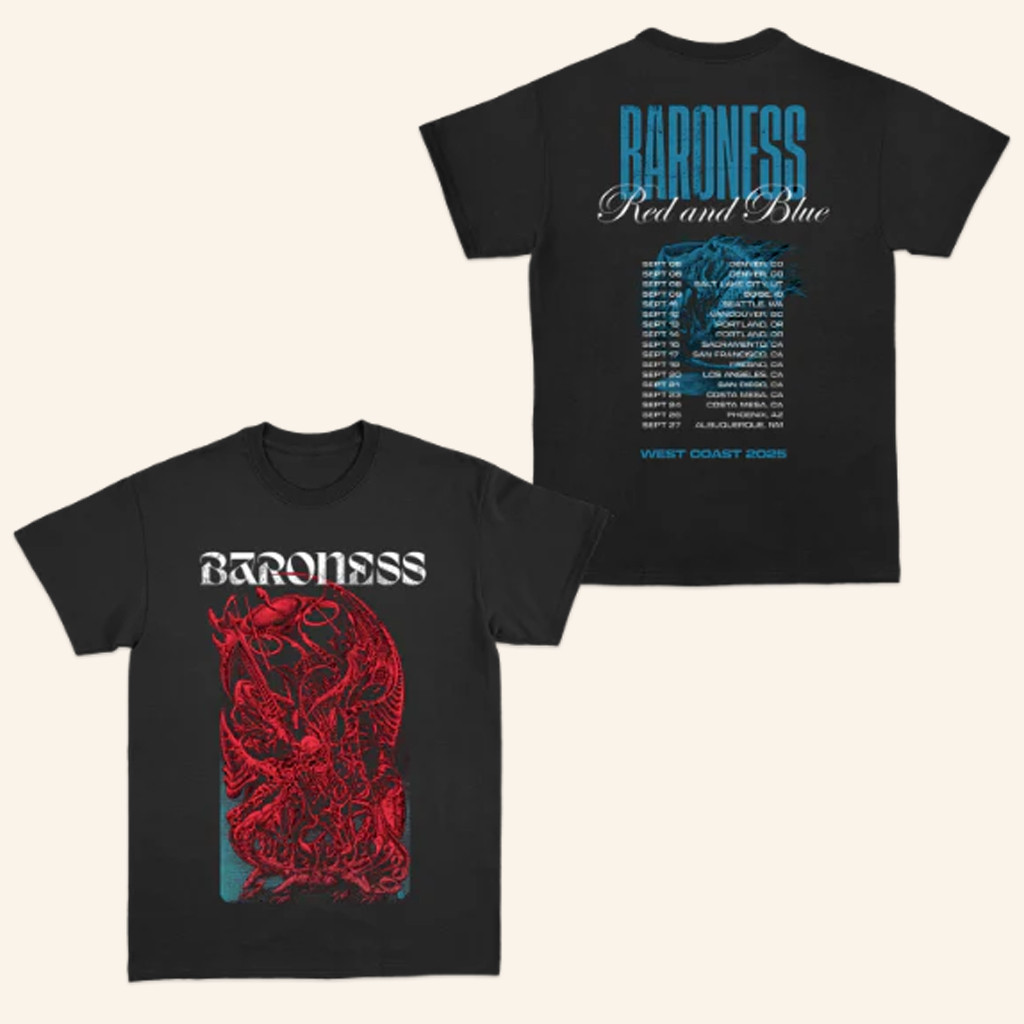 Baroness Merch Magnolia West Coast T-Shirt Birthday Ideas For Husband