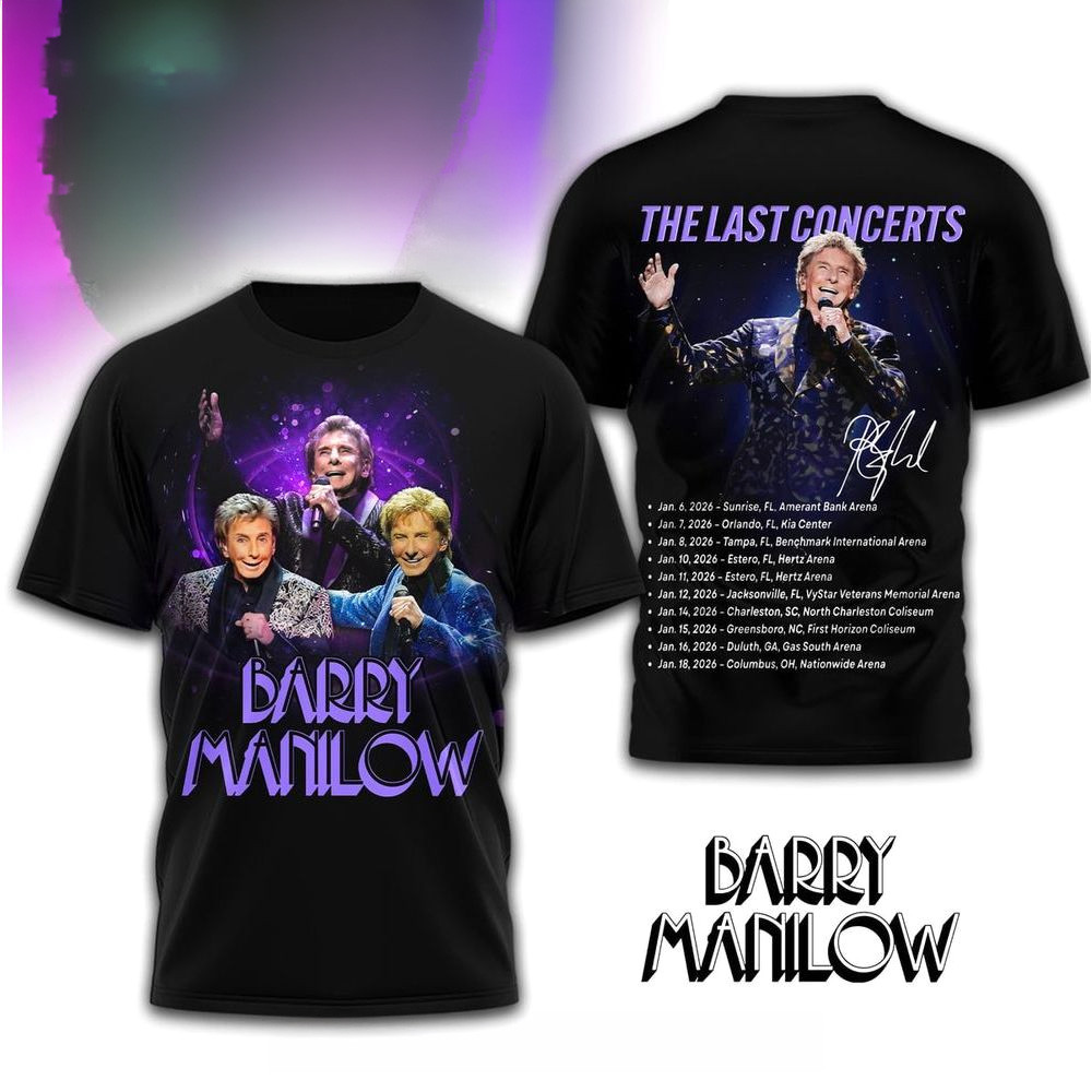 Barry Manilow The Last Concerts Shirt Barry Manilow Merch Music Related Gifts For Guys