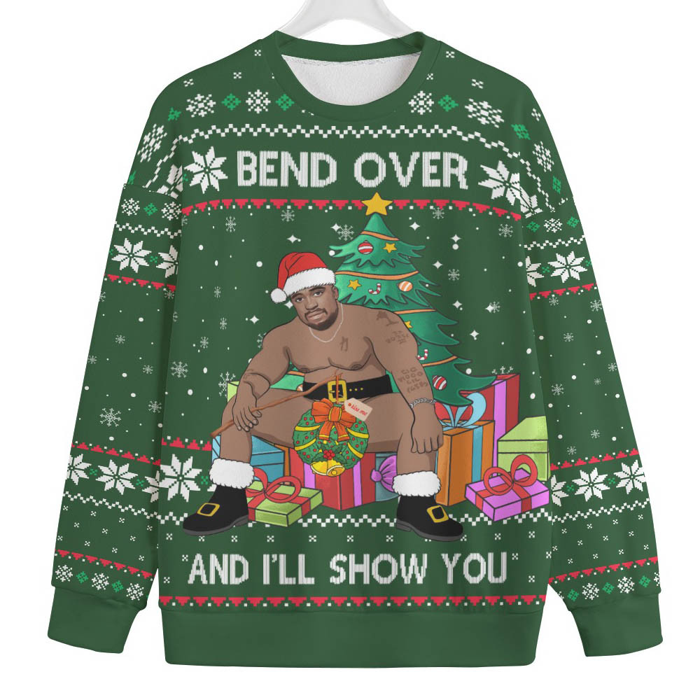 Barry Wood I Will Show You Mens Big And Tall Christmas Sweater Perfect Gift Sweater for Friends and Family